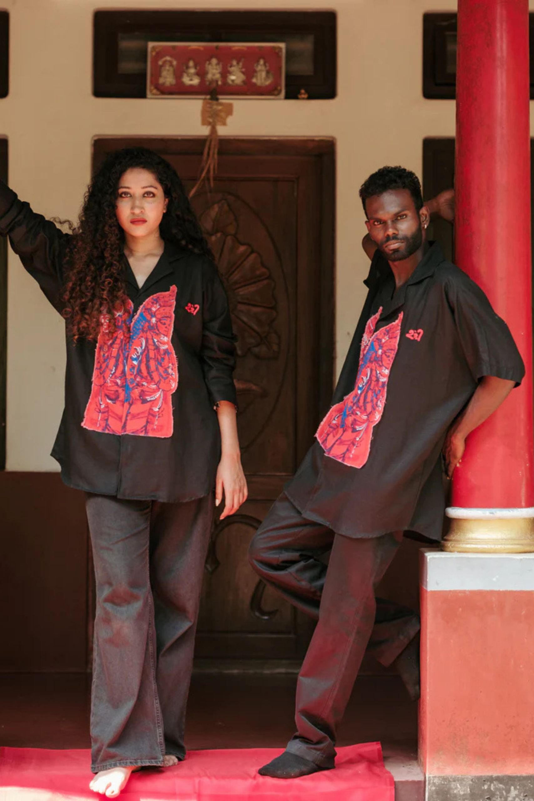 Agni Full Sleeve Black Shirt (Unisex) - Image 4