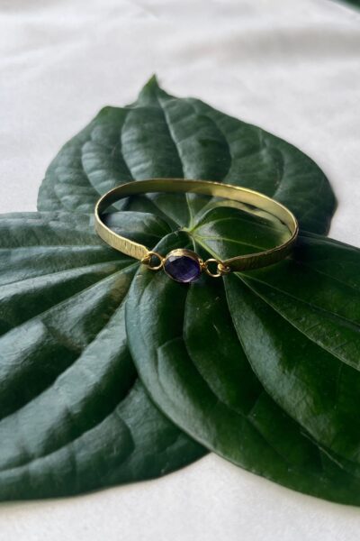 Amethyst Adjustable Cuff