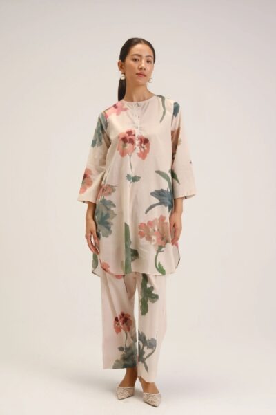 Juliet White Short Kurta Set