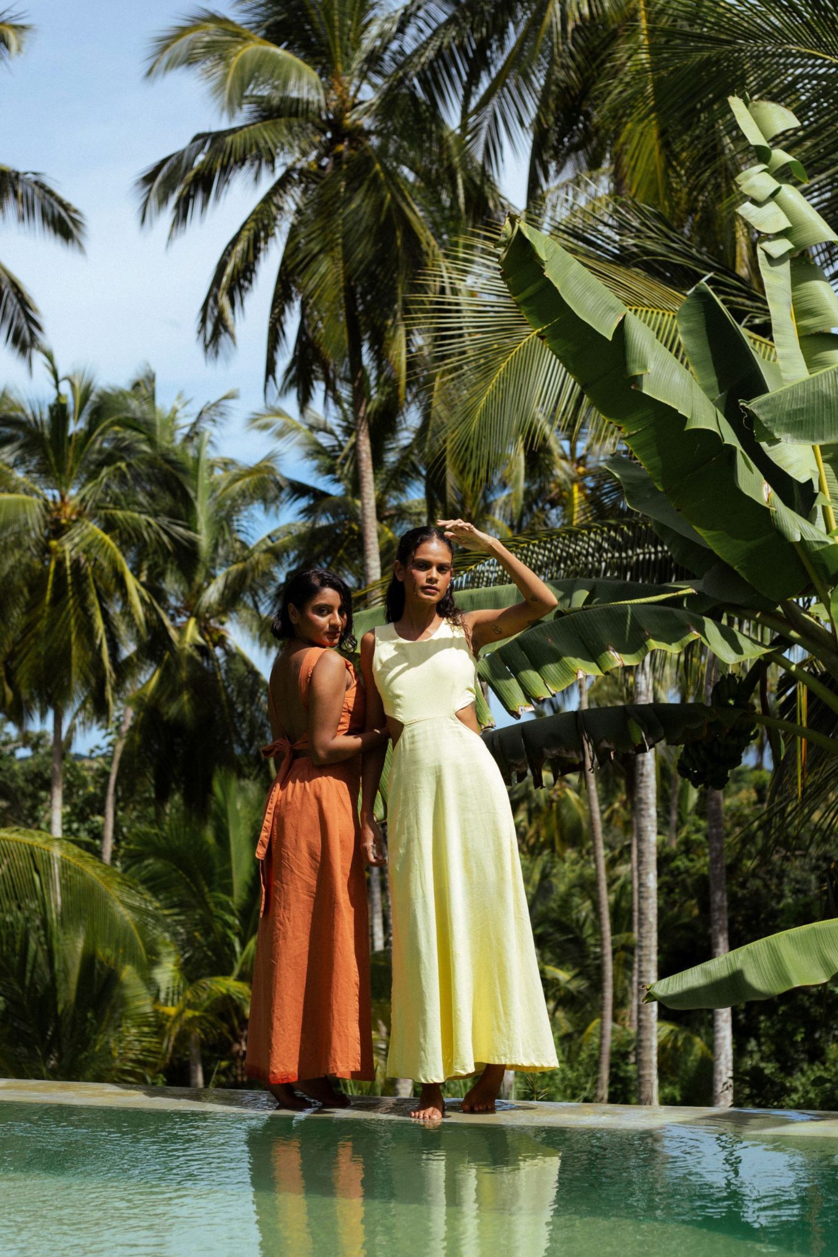 Faya Orange Dress - Image 6