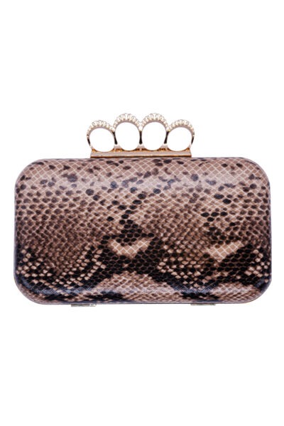 Sazan Pixie Clutch With Knuckles