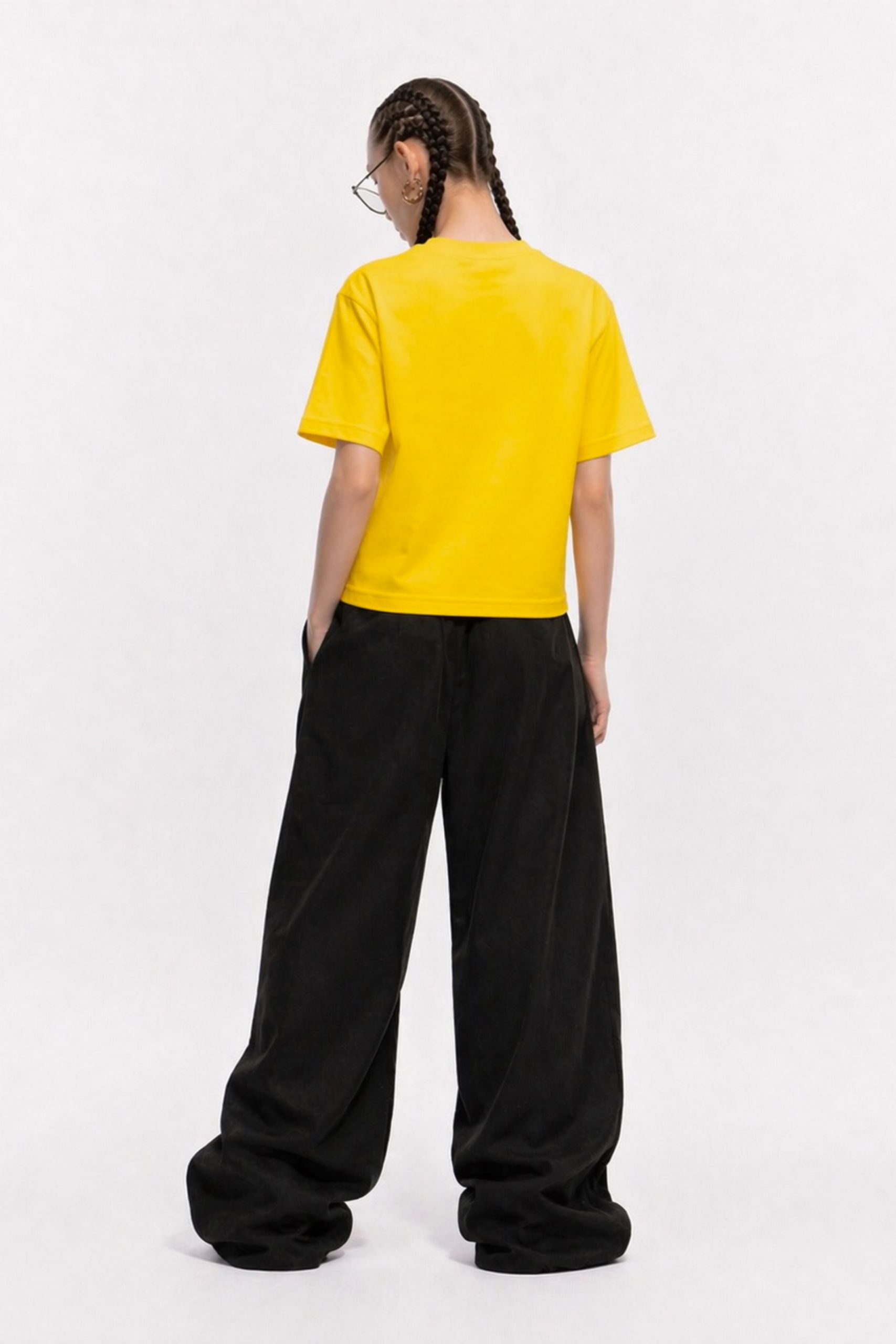 Absofuckinlutely Cropped Tee - Yellow - Image 3