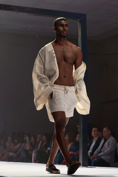 White Drawcord Short