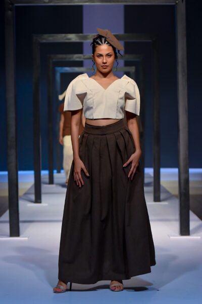 Hemp Pleated Hakama Skirt