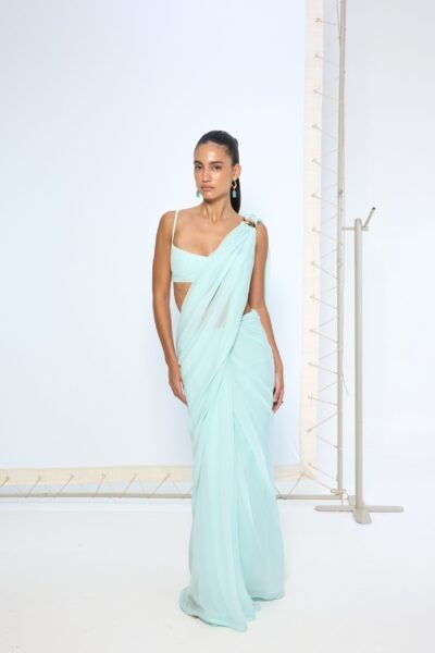 Powder Blue Saree