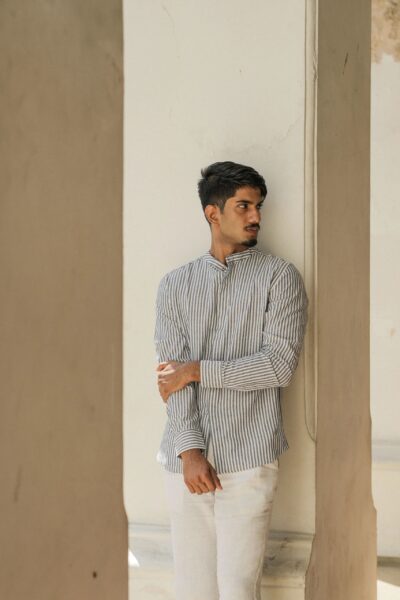 Harbor Stripe Linen Shirt