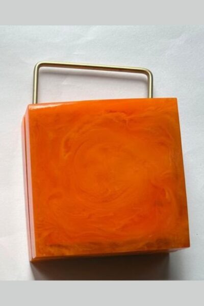 Orange Acrylic Clutch
