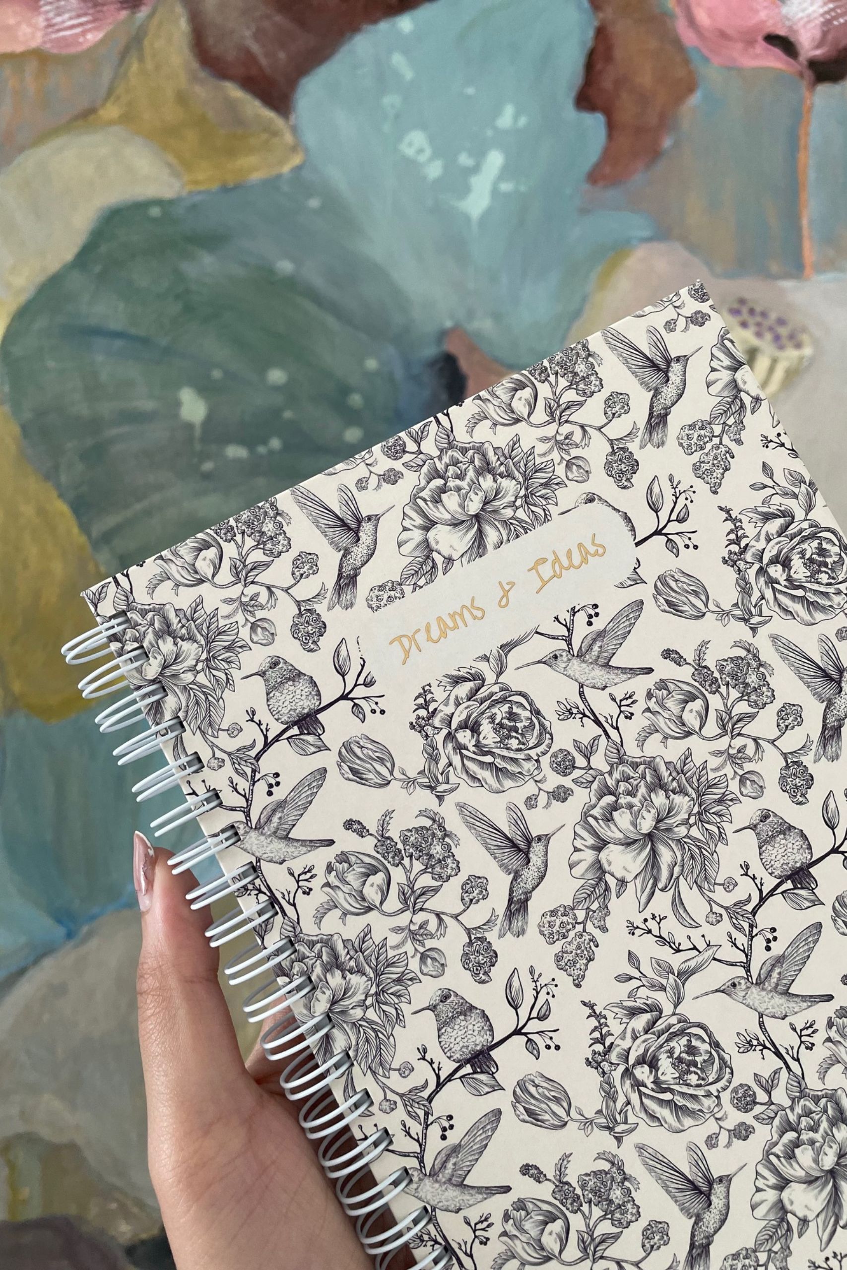 Monochrome Floral Notebook - Image 2