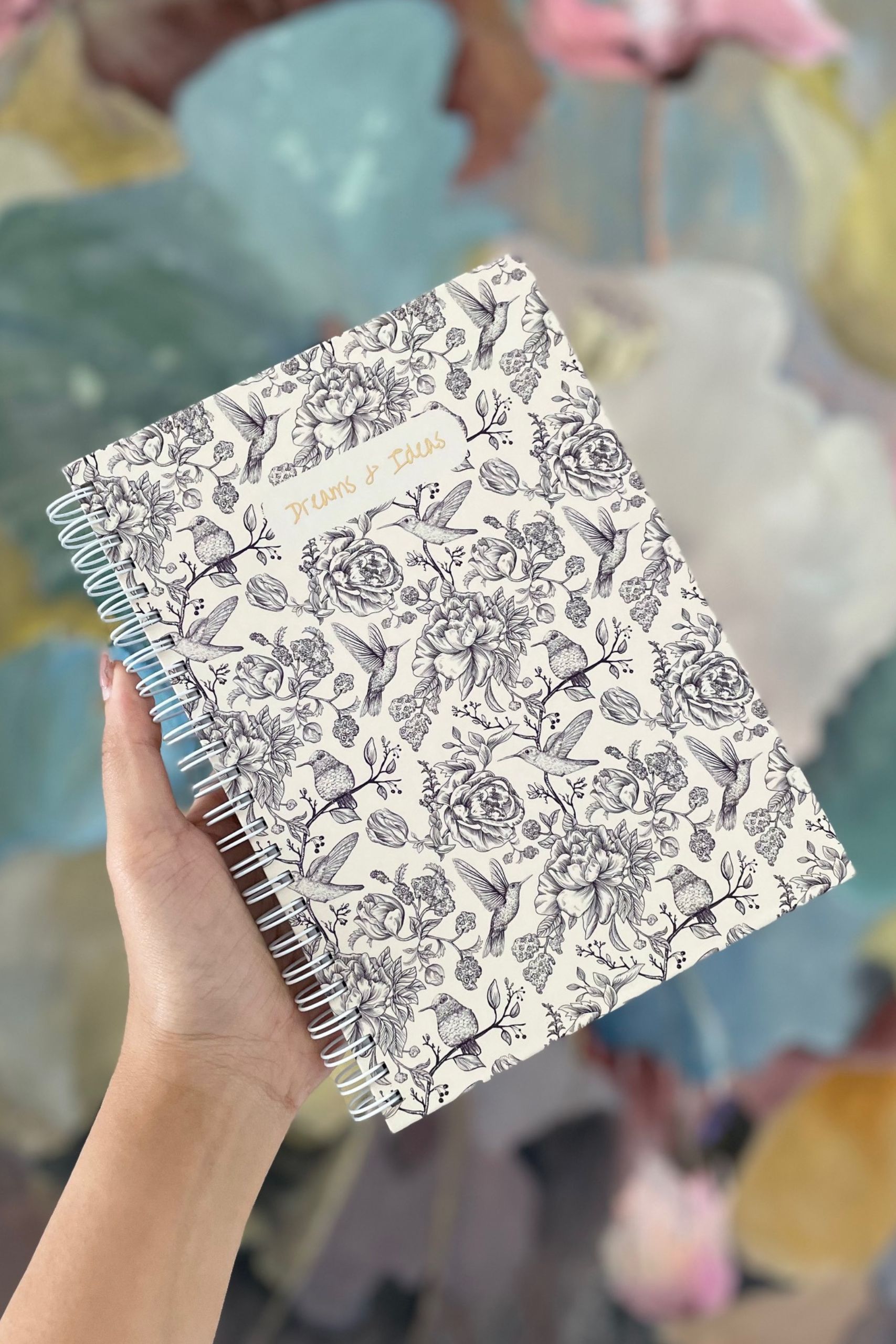 Monochrome Floral Notebook