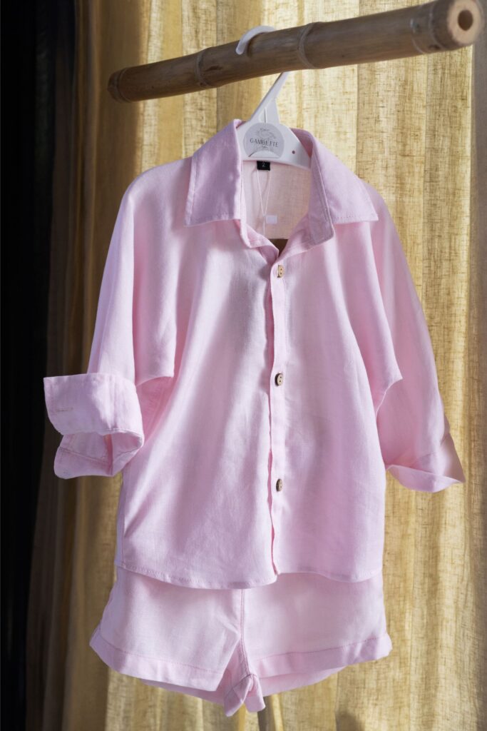 Gambette Mini Linen Set Pastel Pink