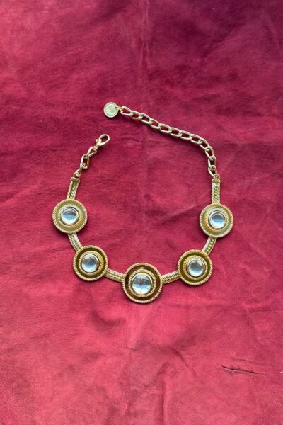 Polki Dot Necklace Gold