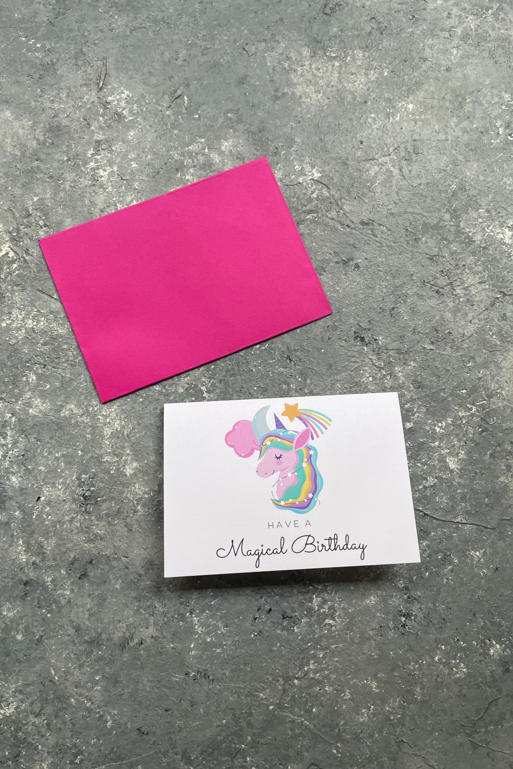 Unicorn Magical Birthday Greeting Card