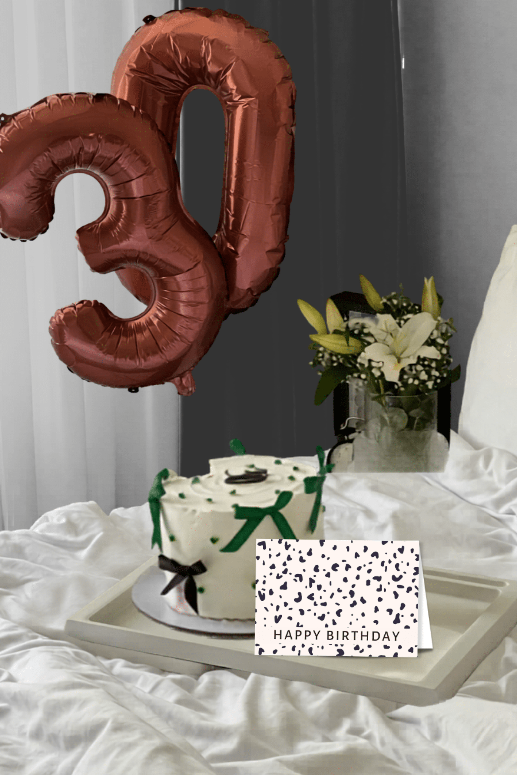 Happy Birthday Modern Dalmation Greeting Card