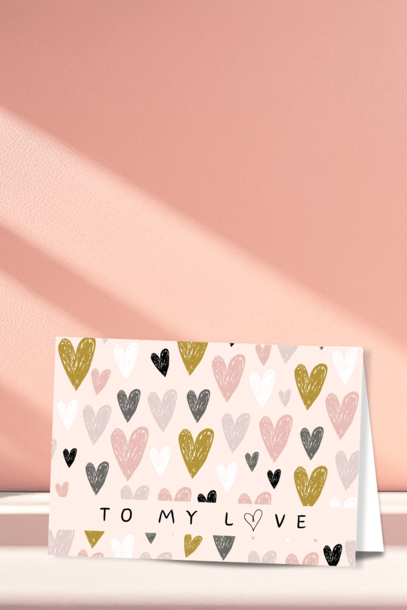 To My Love Blush Greeting Card