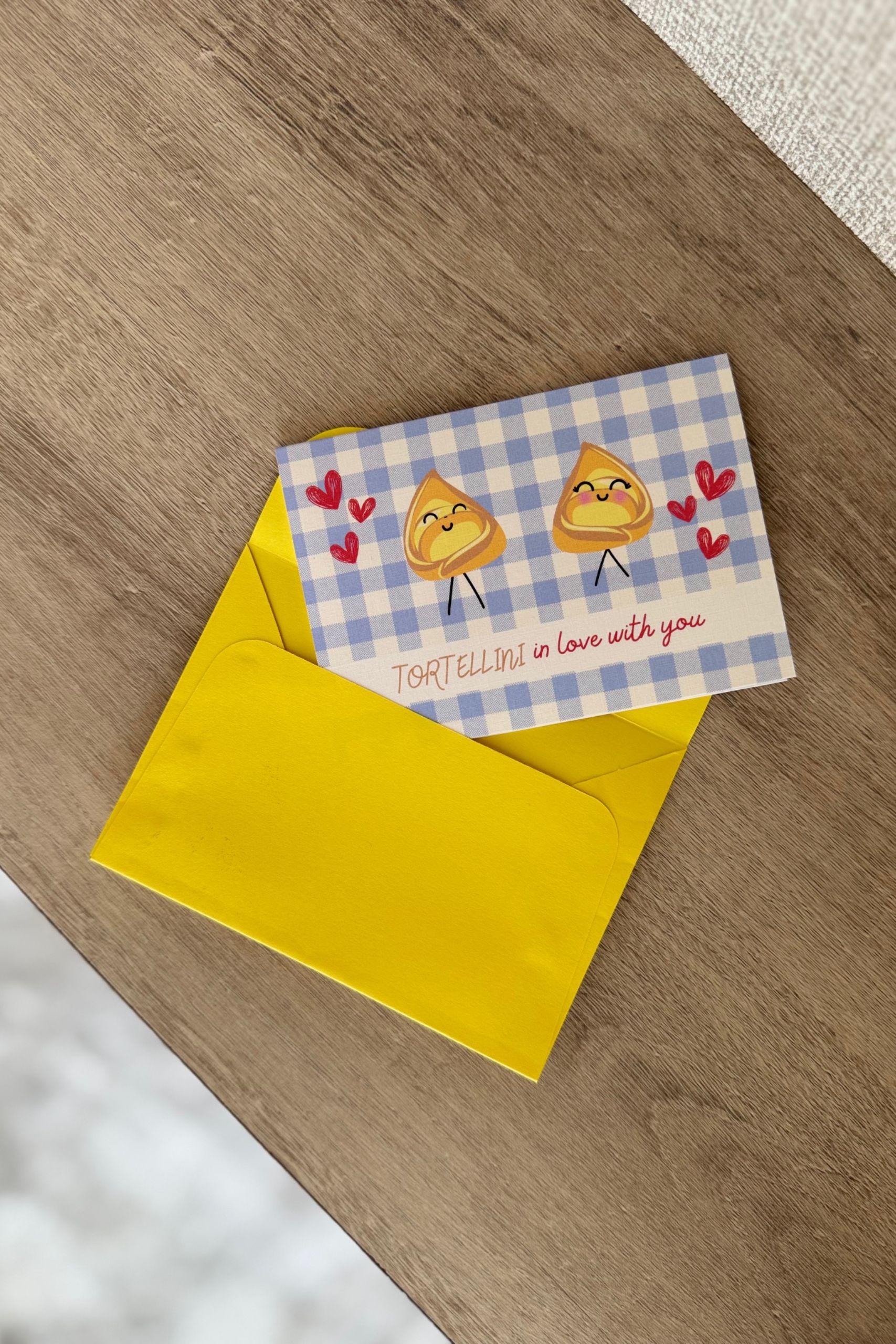 Tortellini In Love Greeting Card - Image 2