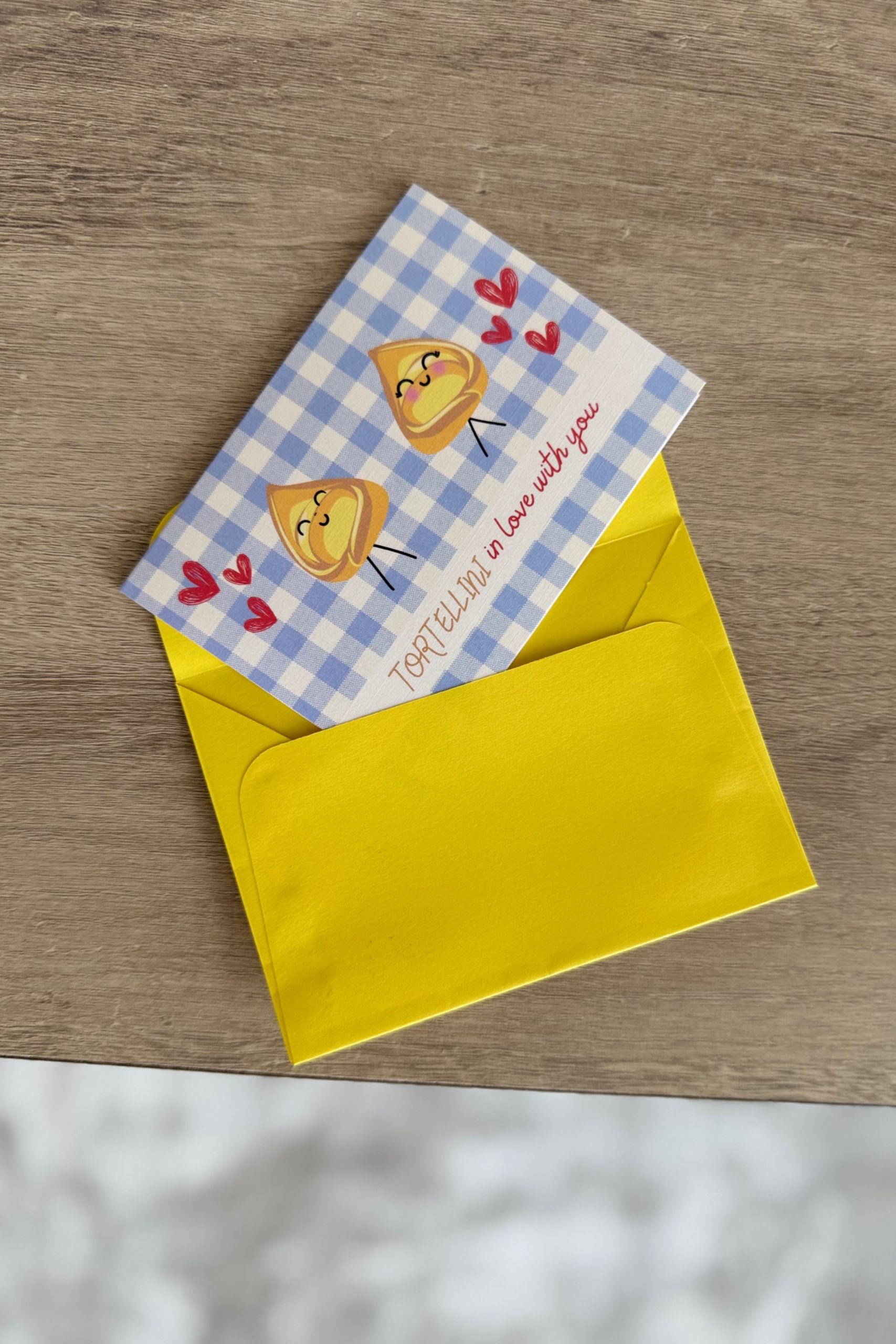 Tortellini In Love Greeting Card