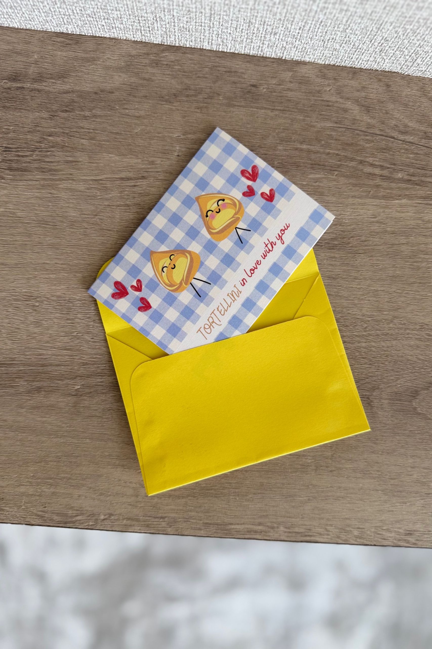 Tortellini In Love Greeting Card - Image 3