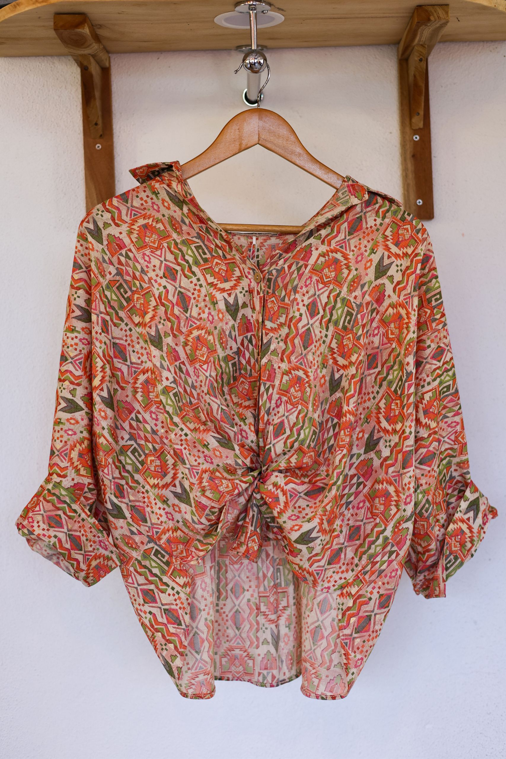 Suhasna Sunset Orange Shirt