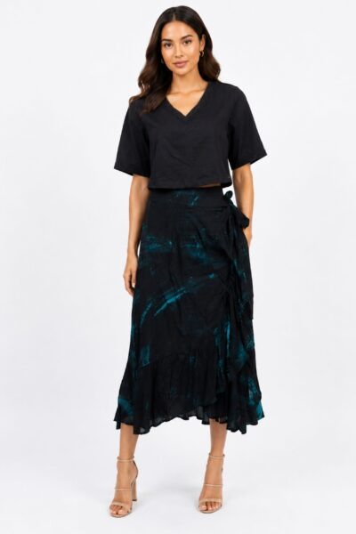 Wrap Around Skirt-Black