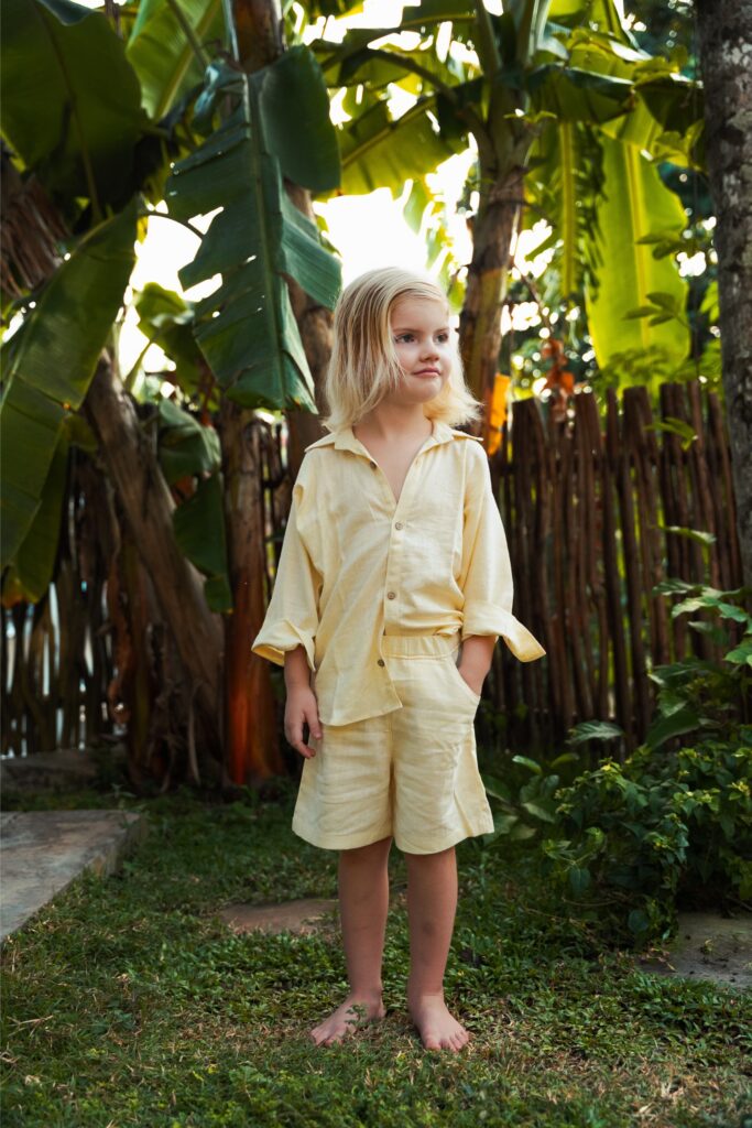 Gambette Mini Linen Set Pastel Yellow