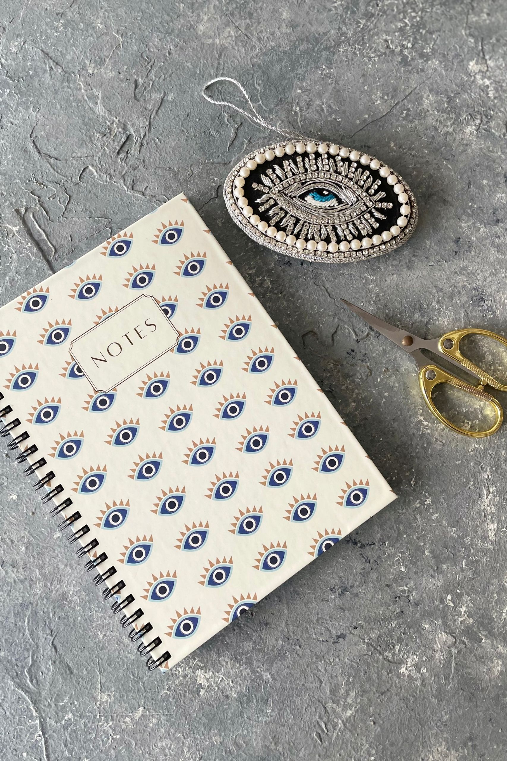 Evil Eye Cream Notebook