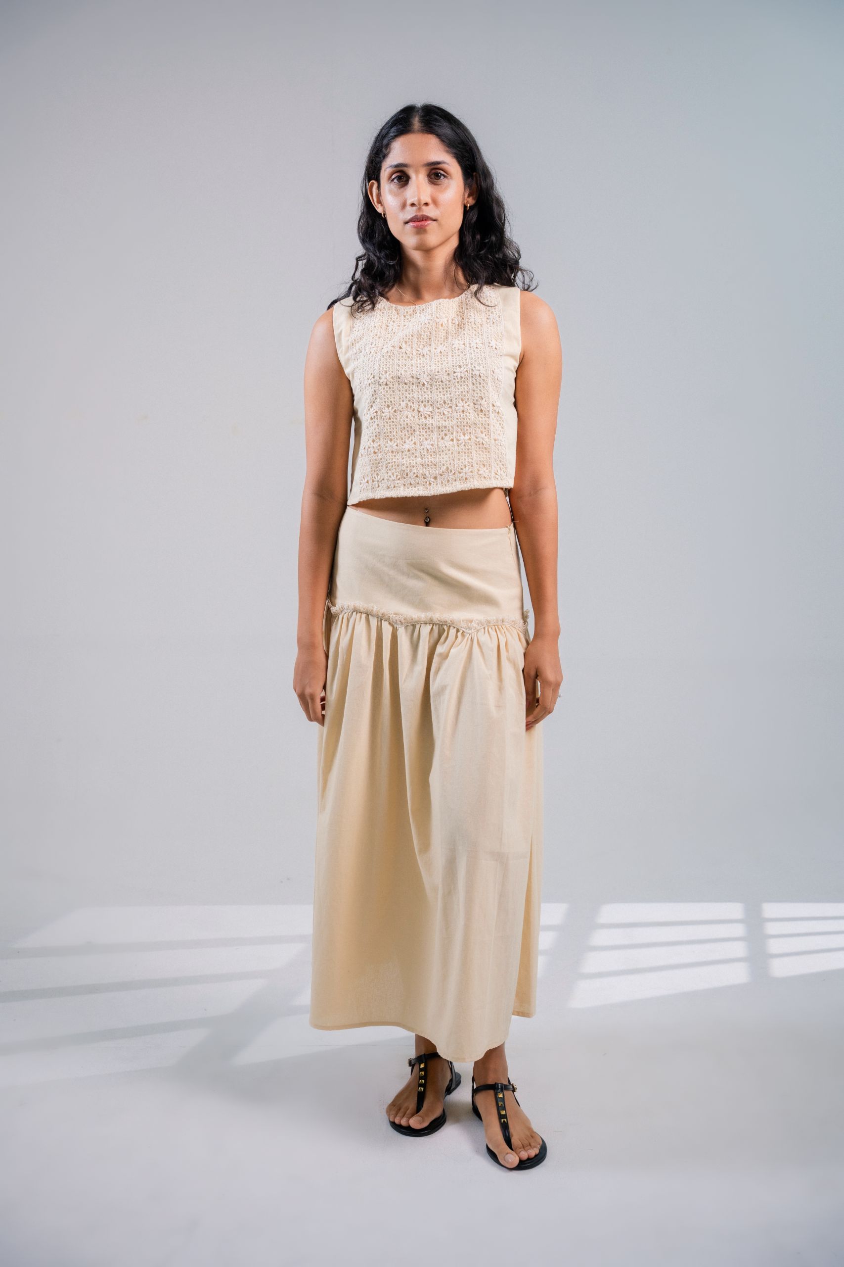 Sand Drift Gathered Skirt