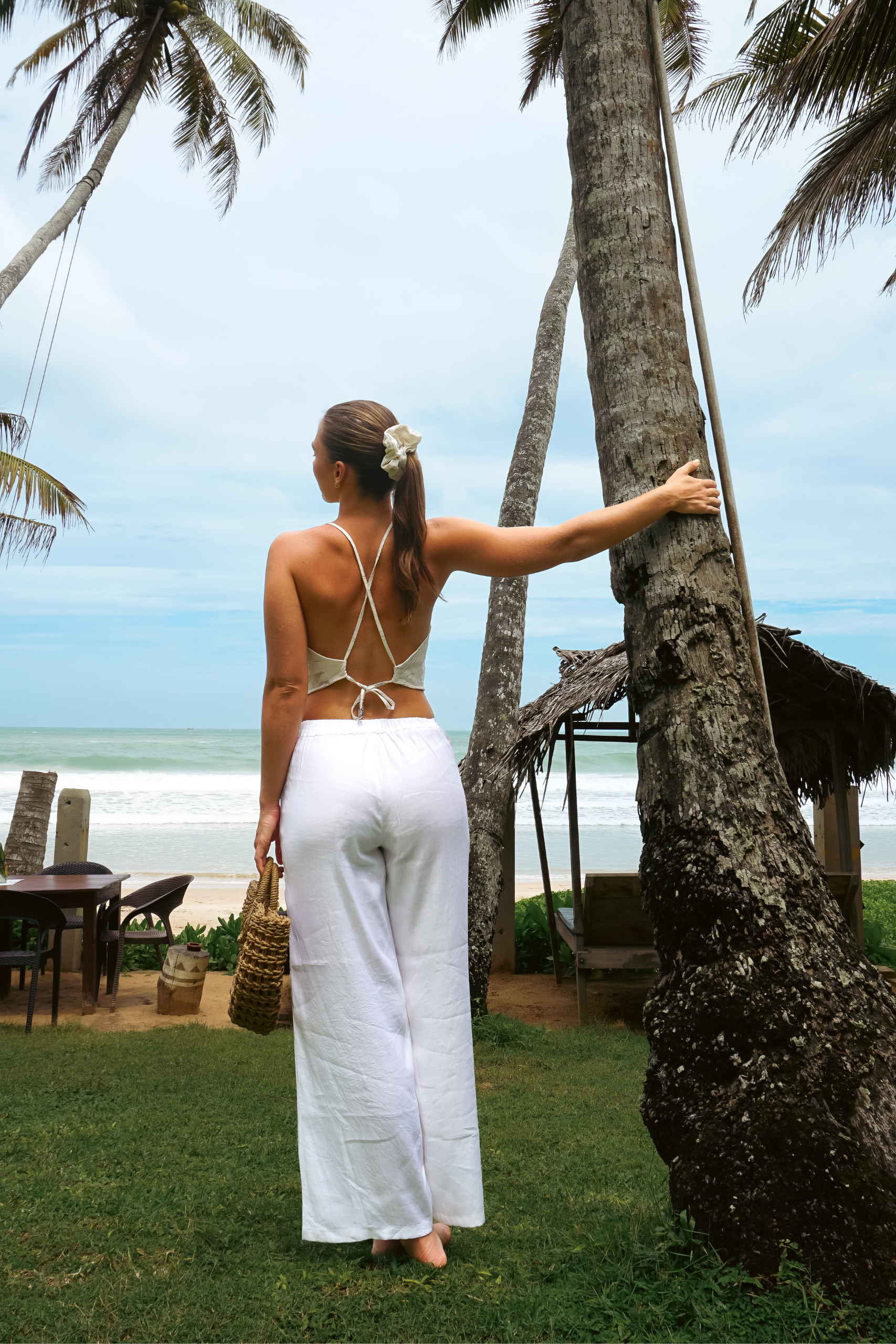 Enora White Trousers - Image 3
