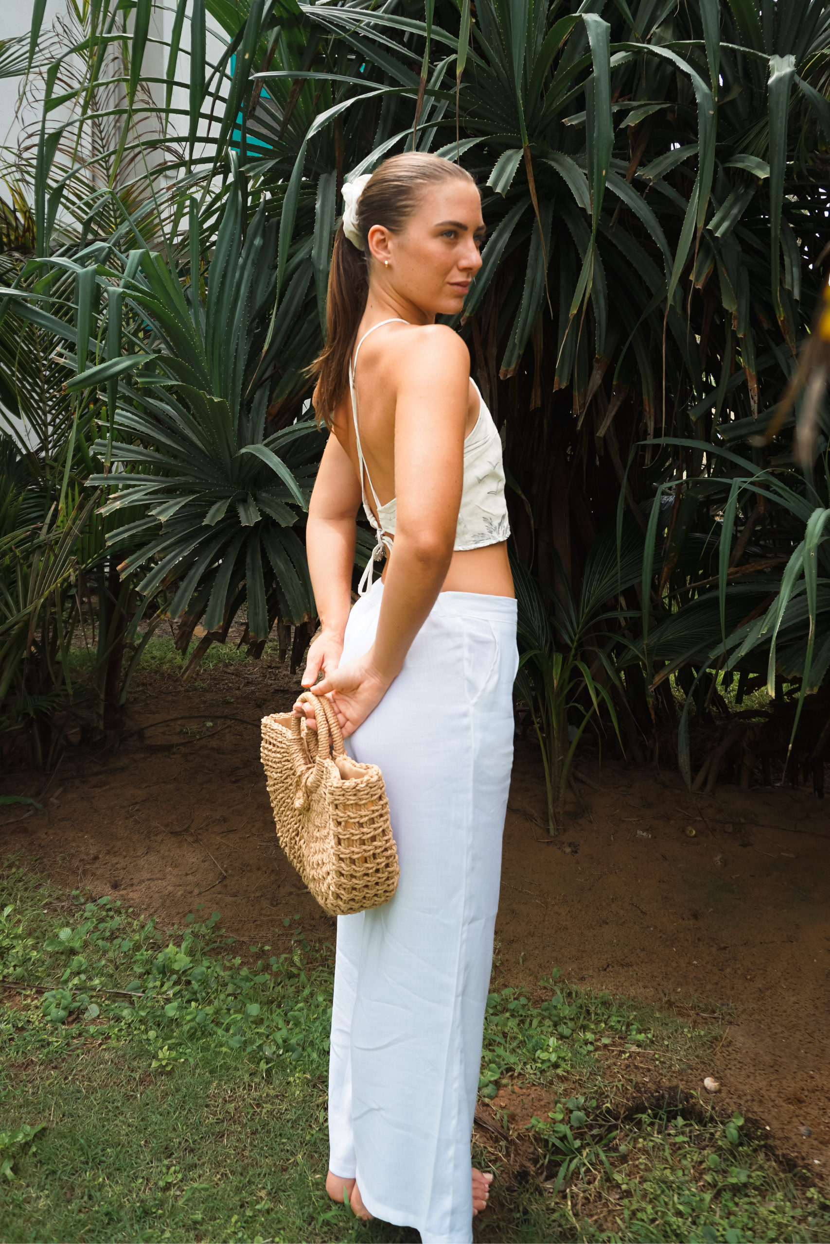 Enora White Trousers