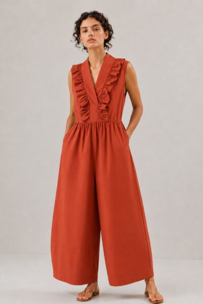 Aria Brown Jumpsuit