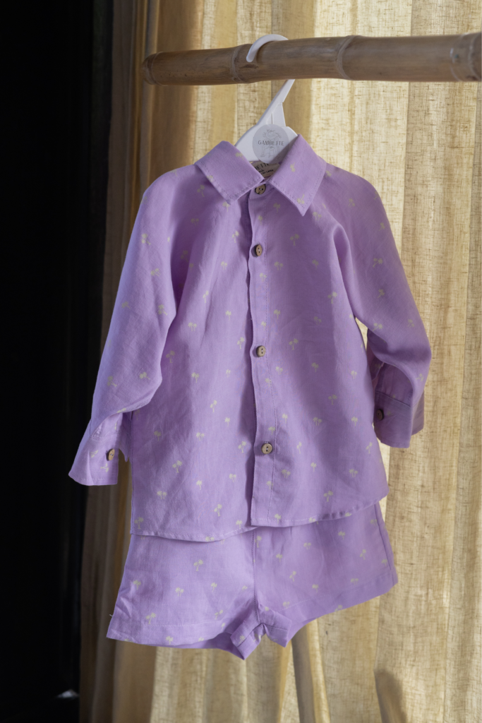 Gambette Mini Linen Set Purple