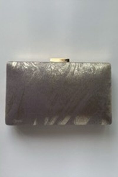 Silver Ombre Book Clutch