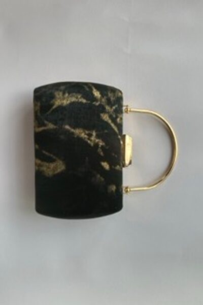 Black Gold Ombre Shoulder Clutch