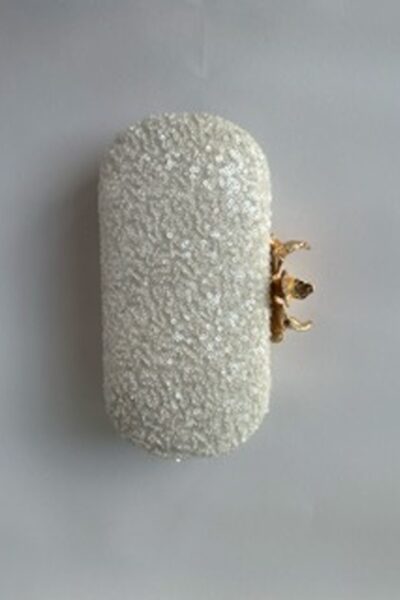 Snow White Orchid Nina Clutch