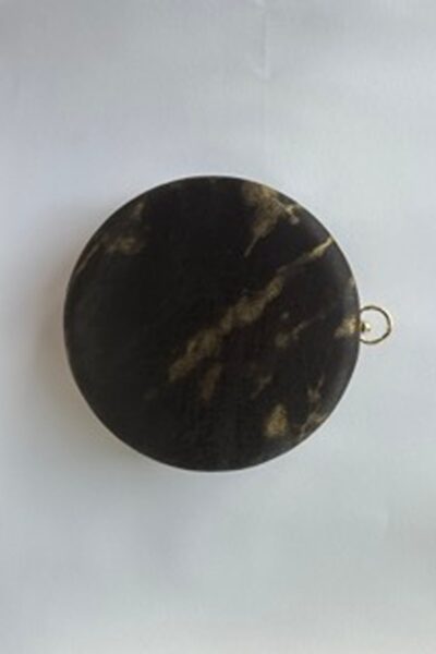 Black Bronze Circular Clutch