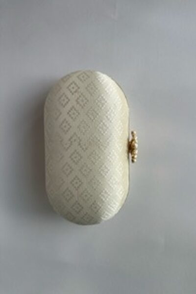 White Diamond Capsule Clutch