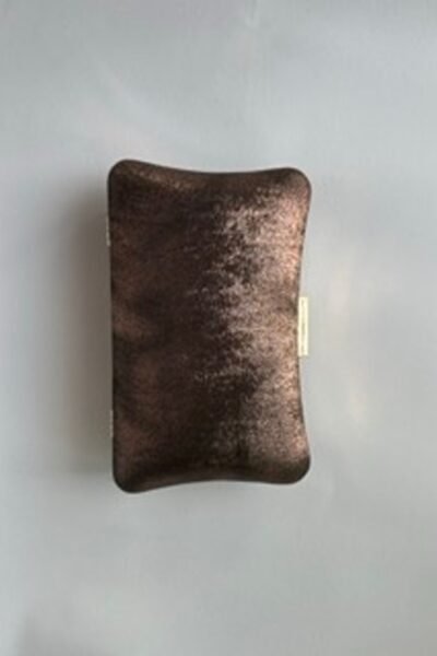 Bronze Metallic Pillow Clutch