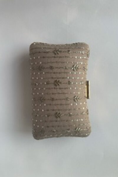 Latté Pattern Pillow Clutch