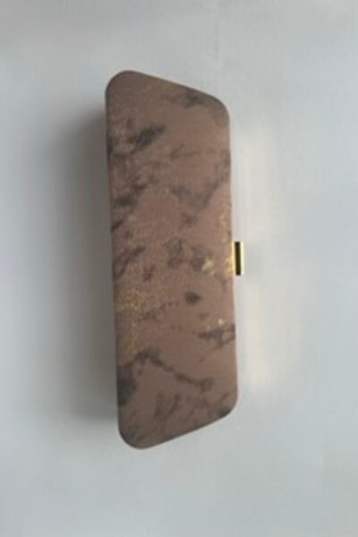Pink Gold Ombre Frame Clutch