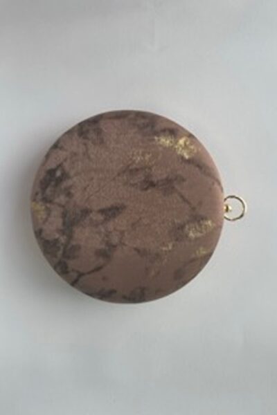 Pink Gold Ombre Circular Clutch