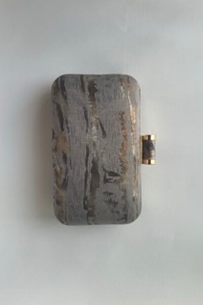 Grey Cloud Rectangle Clutch