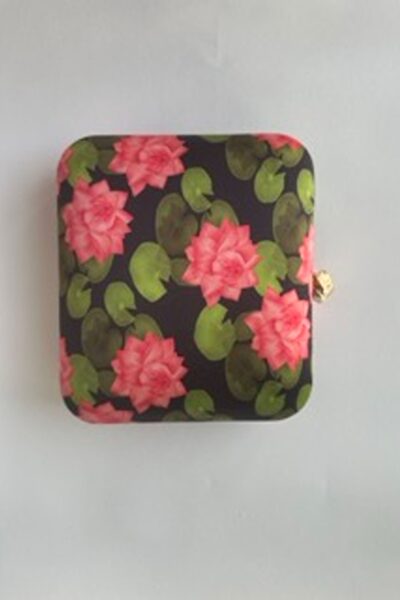 Pink Lotus Lexi Clutch