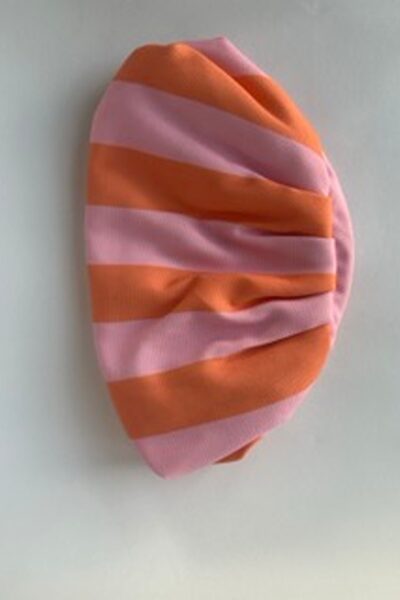 Orange & Peach Stripe Momo Clutch