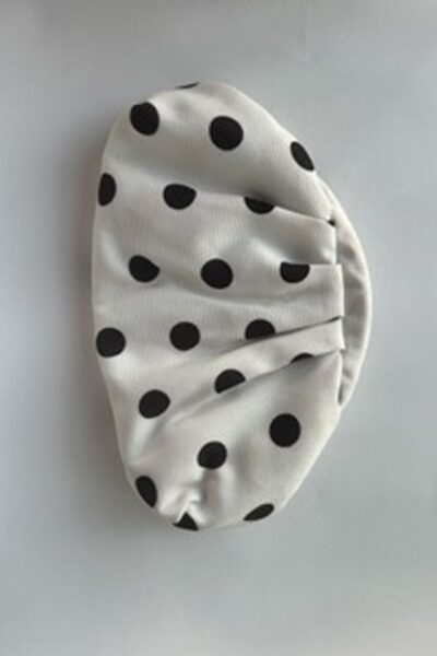 Black Polka Momo Clutch