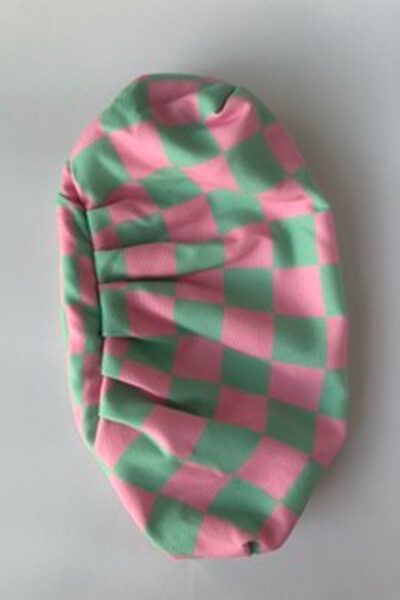 Pink & Mint Checkered Smyra Clutch