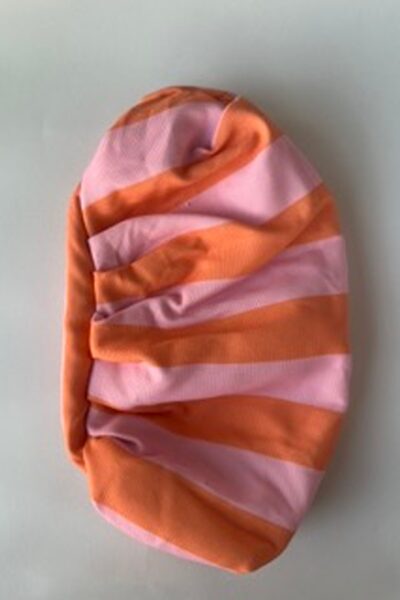 Orange & Peach Stripe Smyra Clutch