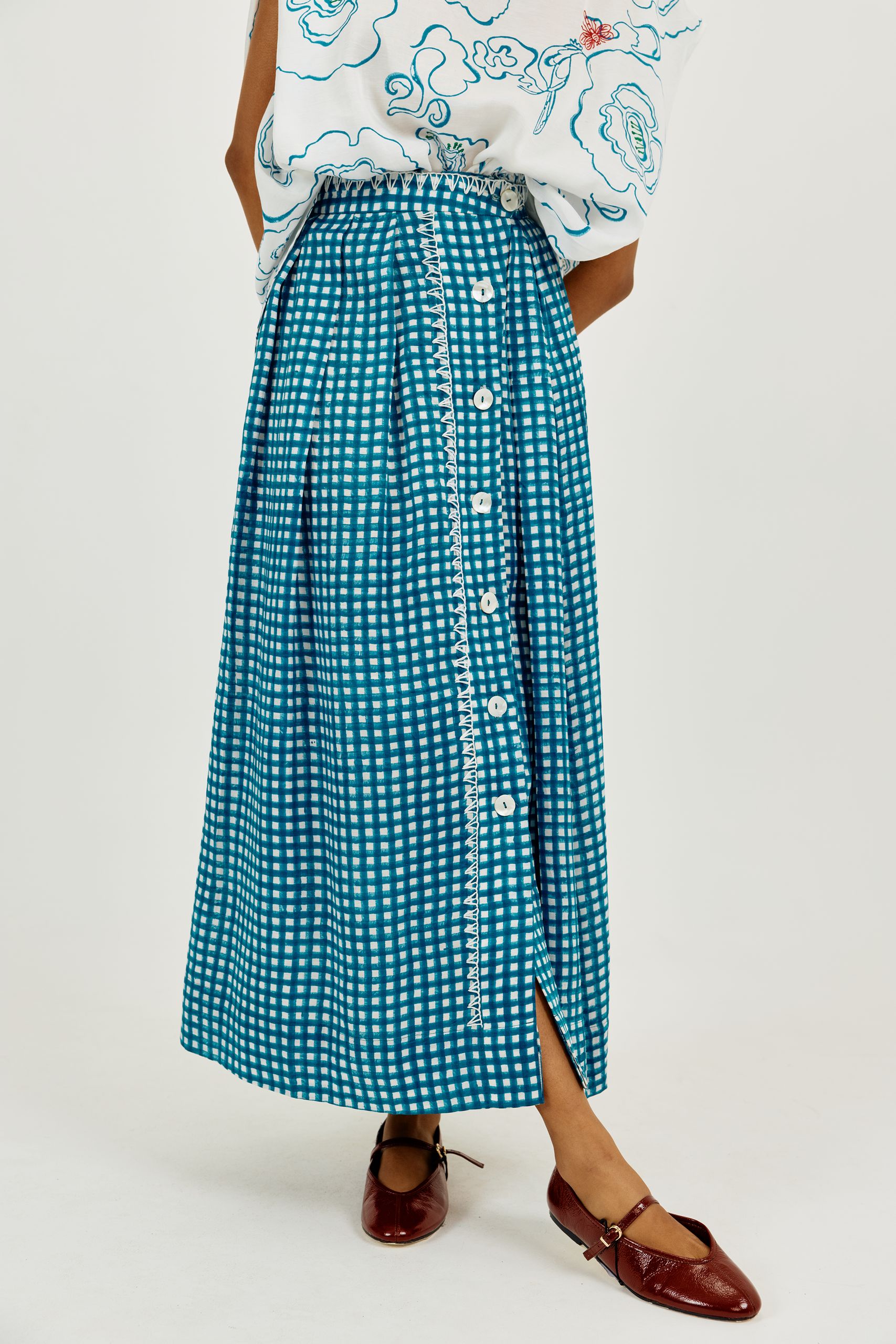 Soro Check Skirt - Image 3