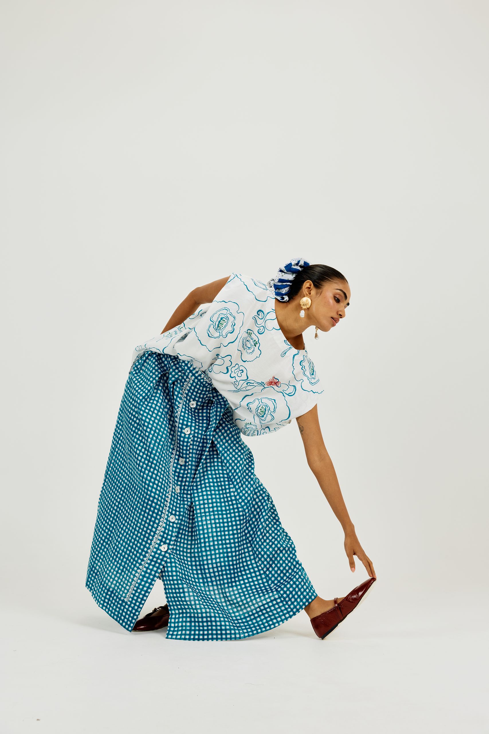 Soro Check Skirt - Image 2