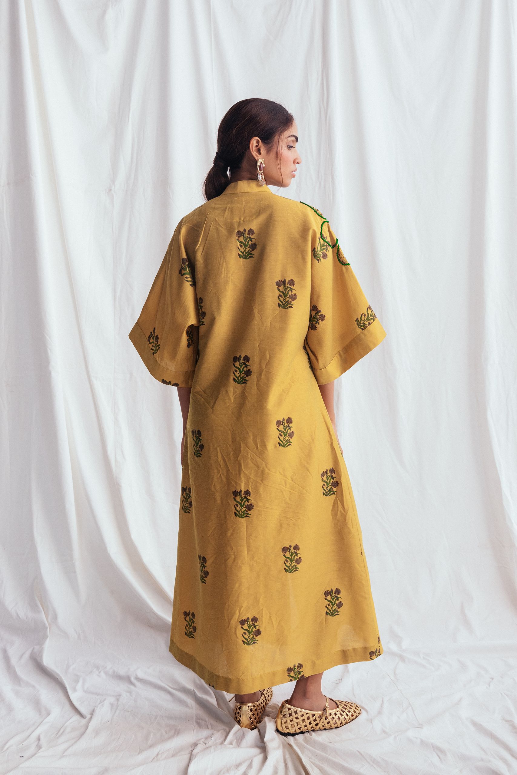Nimbu Silk Day Dress - Image 5