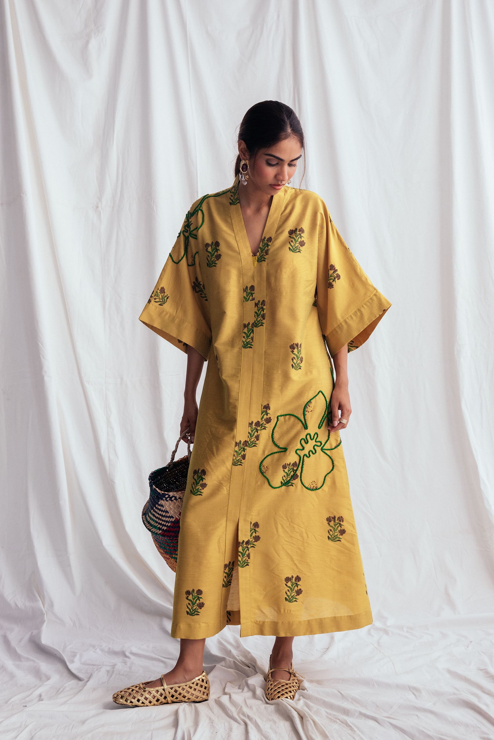 Nimbu Silk Day Dress - Image 2