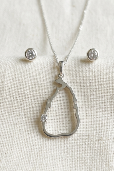 April American Diamonds Pendant & Studs